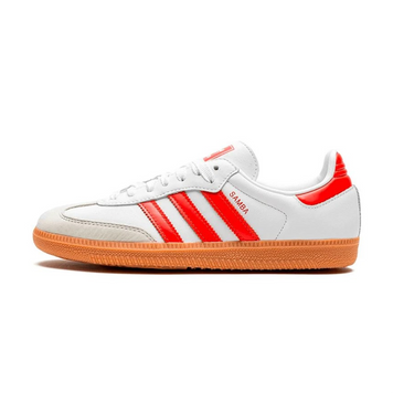 Adidas Samba OG White Solar Red Gum IF6513 фото