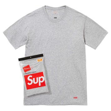 Hanes Tee Grey supreme-hanes-tee-grey фото