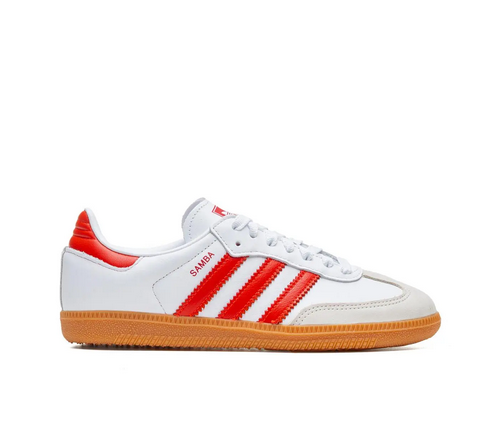 Adidas Samba OG White Solar Red Gum IF6513 фото