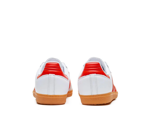 Adidas Samba OG White Solar Red Gum IF6513 фото