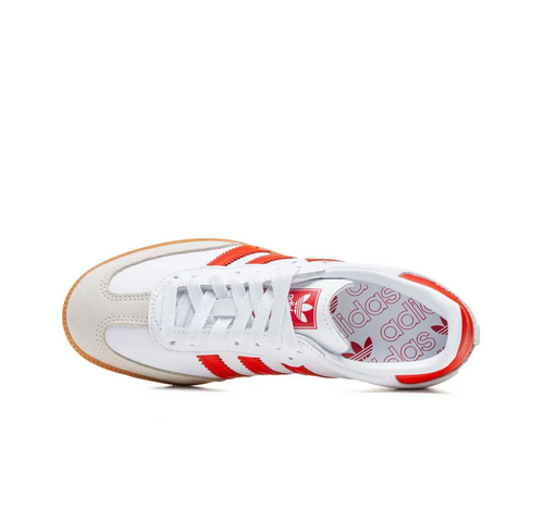 Adidas Samba OG White Solar Red Gum IF6513 фото