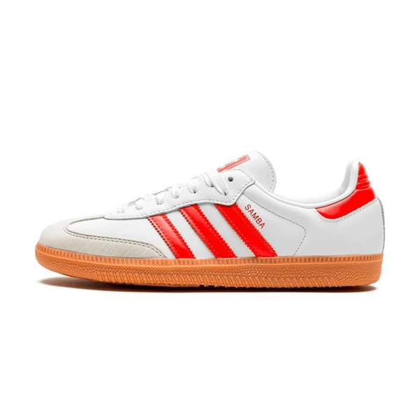 Adidas Samba OG White Solar Red Gum IF6513 фото