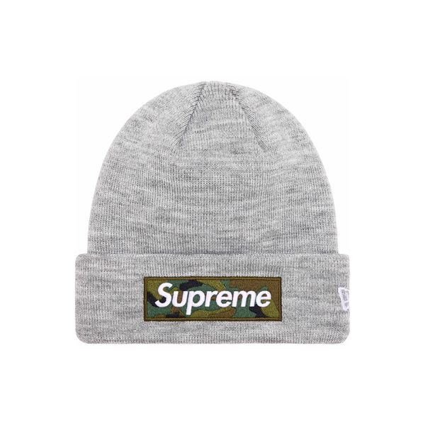 Supreme Box Logo Beanie Grey supreme-box-logo-beanie-grey фото