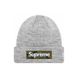 Supreme Box Logo Beanie Grey supreme-box-logo-beanie-grey фото 1