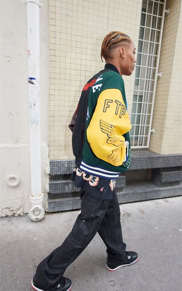 Supreme/MM6 Maison Margiela Split Varsity Jacket supreme-mm6-maison-margiela-split-varsity-jacket фото