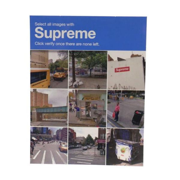 Supreme Verify Sticker Captcha (FW20) supreme-verify-sticker-captcha-fw20 фото