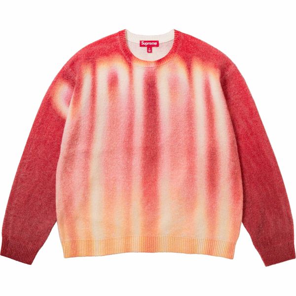 Supreme Blurred Logo Sweater Red blurred-logo-sweater-red фото