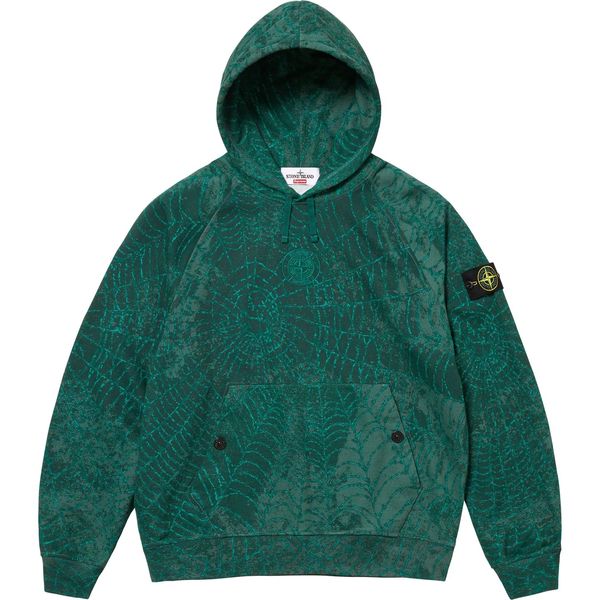 Supreme®/Stone Island® Hooded Sweatshirt Dark Green supreme-stone-island-hooded-sweatshirt-dark-green фото