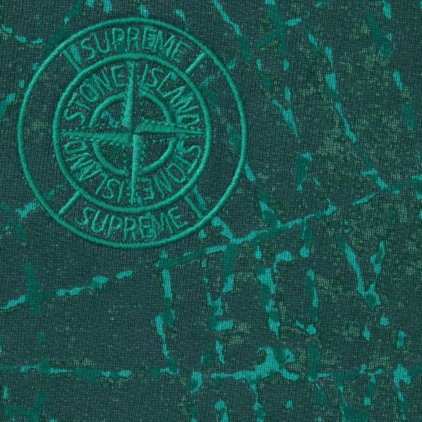 Supreme®/Stone Island® Hooded Sweatshirt Dark Green supreme-stone-island-hooded-sweatshirt-dark-green фото