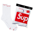 Supreme/Hanes Socks White (4 pack)