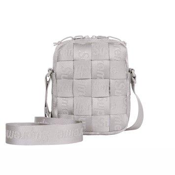 Supreme Woven Shoulder Bag Grey supreme-woven-shoulder-bag-grey фото