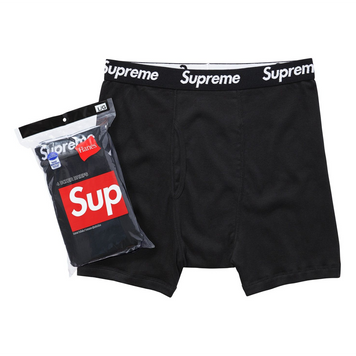 Supreme/Hanes Boxer Briefs Black (4 pack) 99HAA36 фото