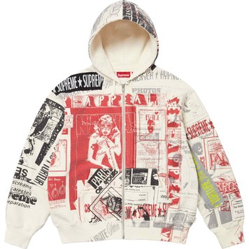 Supreme Collage Zip Up Hooded Sweatshirt collage-zip-up-hooded-sweatshirt фото