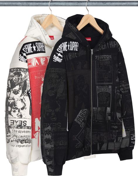 Supreme Collage Zip Up Hooded Sweatshirt collage-zip-up-hooded-sweatshirt фото