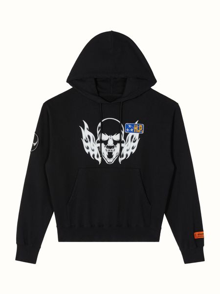 Heron Preston Flaming Skull Crewneck HMBA020F22JER001-BLACK-M фото