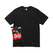 Supreme/Hanes Tee Black (3 pack)