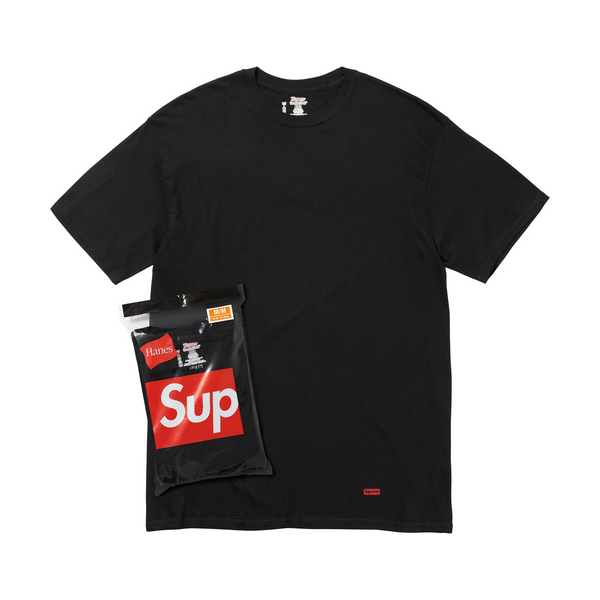 Supreme/Hanes Tee Black (3 pack) 99HAA23 фото