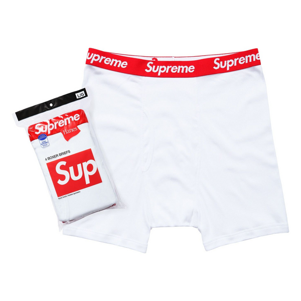 Supreme/Hanes Boxer Briefs White (4 pack) 99HAA36 фото