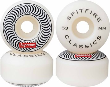 Supreme/Spitfire Classic Wheels White Black(Set Of 4) supreme-spitfire-classic-wheels-white-blackset-of-4 фото